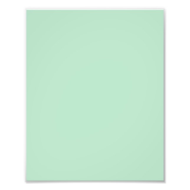 Foto Elegante impresión de Poster verde de menta (Frente)