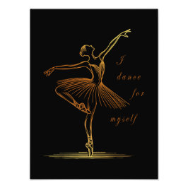 Foto Elegante línea de arte de Ballerina - Bailo por mí