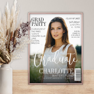 Foto Elegante revista cubierta Graduado Keepsake Photo