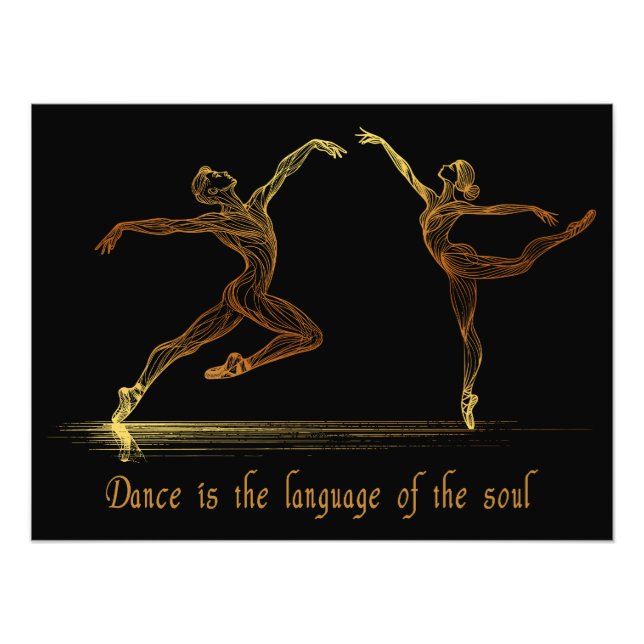 Foto Elegantes bailarinas de ballet en líneas de arte d (Frente)