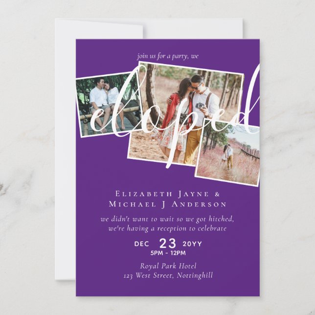 FOTO Elegida Fiesta de recepción de Invitación (Anverso)