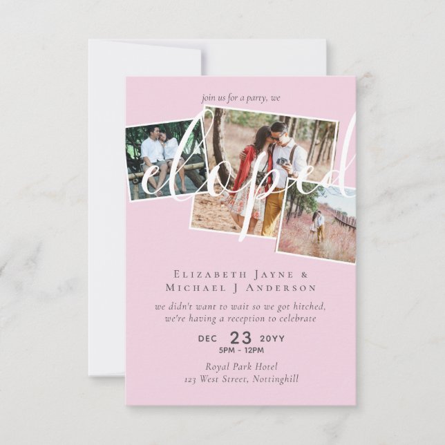 FOTO Elegida Fiesta de recepción de Invitación (Anverso)