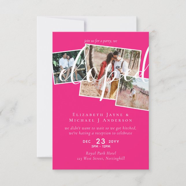 FOTO Elegida Fiesta de recepción de Invitación (Anverso)