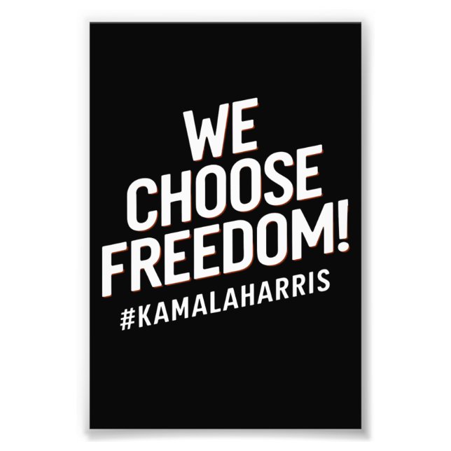Foto Elegimos la libertad Kamala Harris 2024 (Frente)