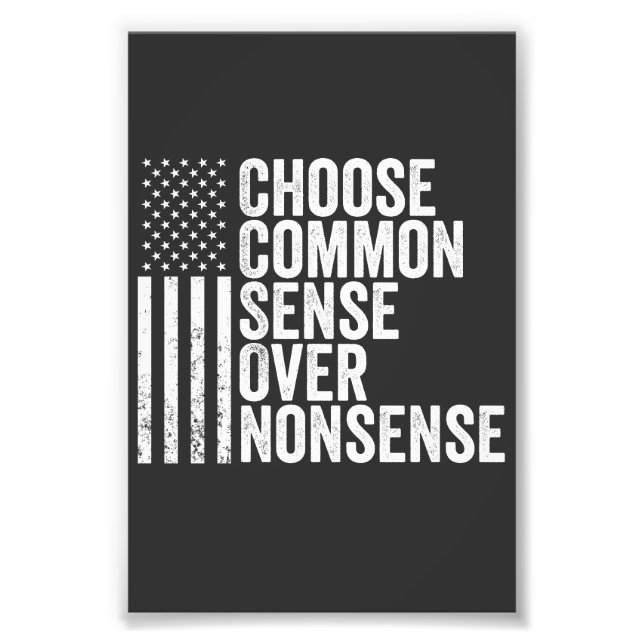 Foto Elegir un sentido común por encima de Harris Walz  (Frente)