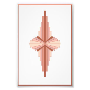 Foto Elementos Art Decó en una paleta de oro rosa