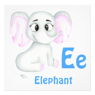 Foto Elephant personalizar ABC: Letra E - Añadir tu nom