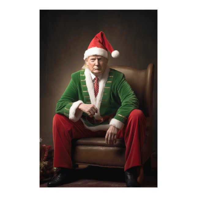 Foto Elf Donald Trump, navidad (Frente)