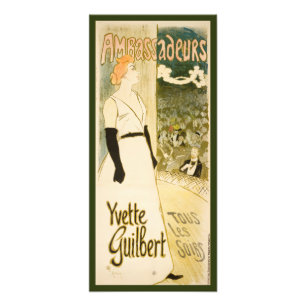 Foto Embajadores Yvette Guilbert por Theophile Steinlen