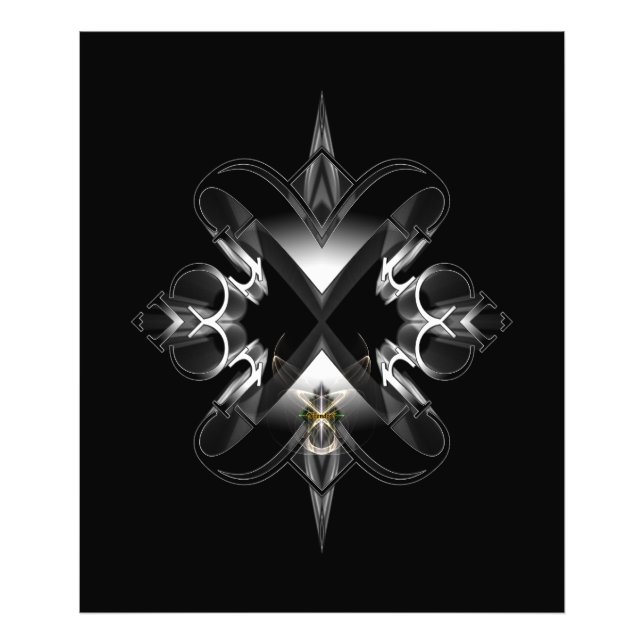 Foto Emblema de Akcenought en negro por Xzendor7 (Frente)