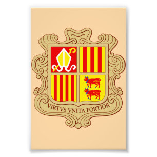 Foto Emblema del Estado de Andorra Coprincipado Históri