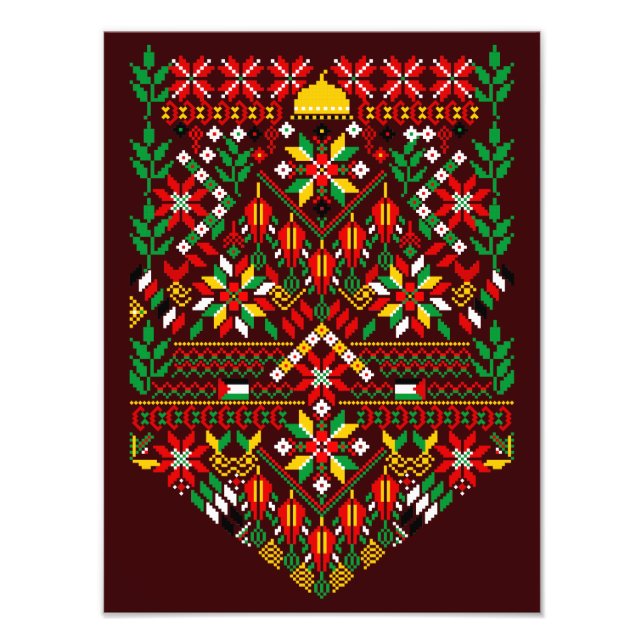 Foto Embrodería tradicional de Palestina Tatreez (Frente)