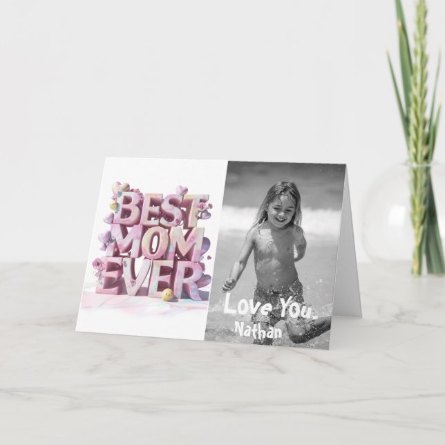 *~* Foto Emoji caprichosa AP72 Tarjeta del Día de  (Anverso)