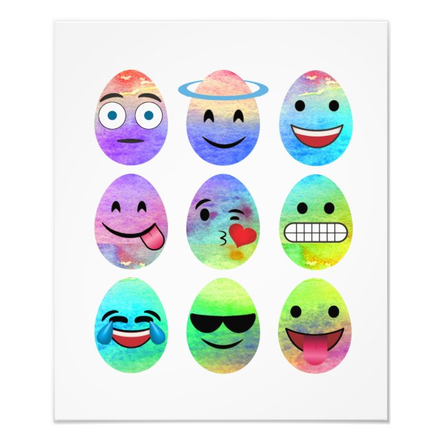 Foto Emojis divertidas, huevos de Emoji de Pascua, huev (Frente)