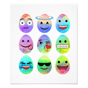 Foto Emojis divertidas, huevos de la emoji de Pascua,