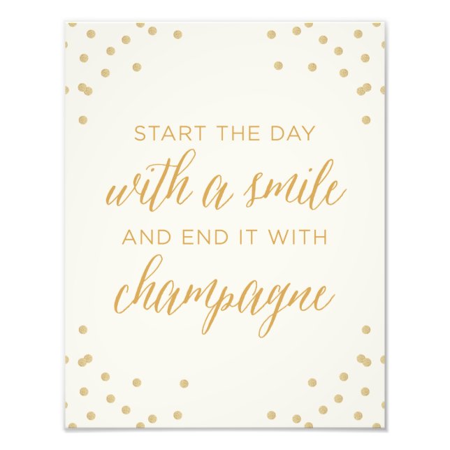 Foto Empieza El Día Con Sonrisa Y Termina Con Champagne (Frente)