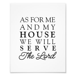 Foto En cuanto a mí y a mi casa Joshua Bible Verse