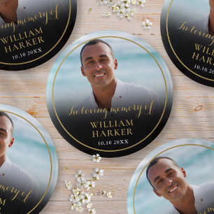 Foto En El Botón Funeral De La Memoria Amada