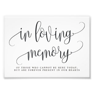 Foto En el Rótulo de la memoria de amor, elige tu tamañ