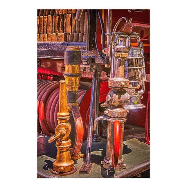 Foto En El Viejo Camión De Fuego (Frente)