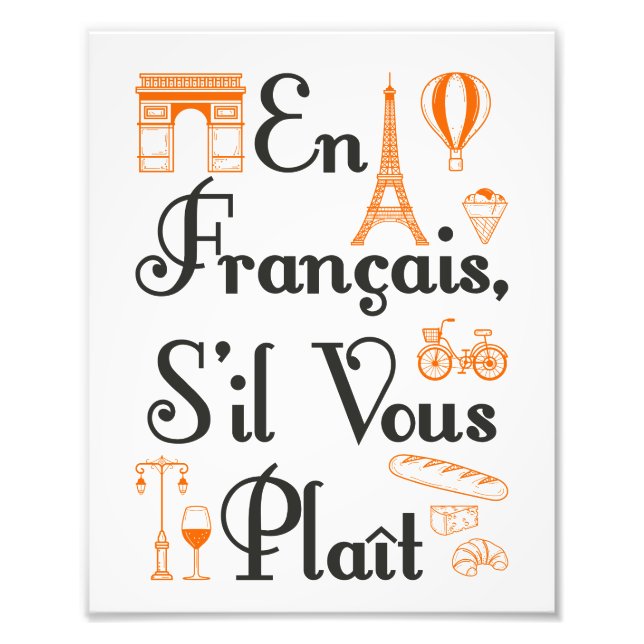 Foto En Francais S'il Vous Plait Estudiante Francés (Frente)