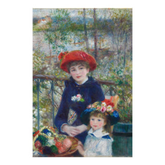 Foto En la Terraza, Retrato Impresionista, Renoir