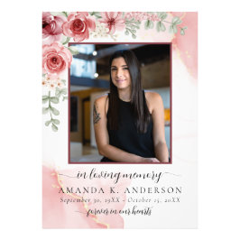 Foto En memoria amorosa Funeral de la flor roja Rubor