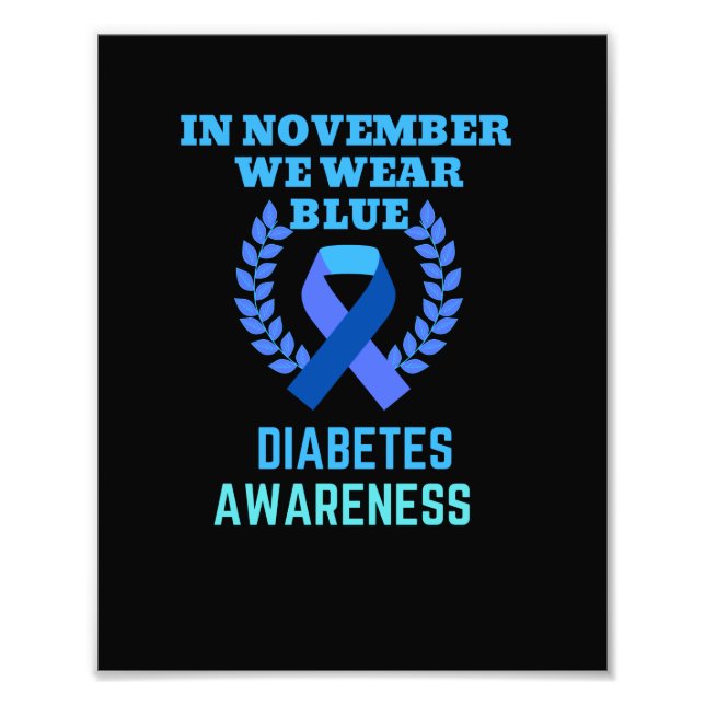Foto En Noviembre, Usamos Conciencia Sobre La Diabetes  (Frente)