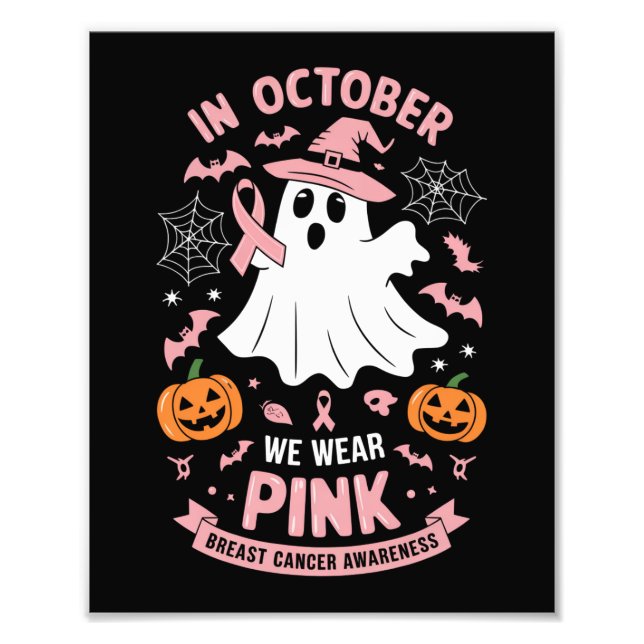 Foto En Octubre Usamos Cáncer De Mama De Bruja Rosa (Frente)