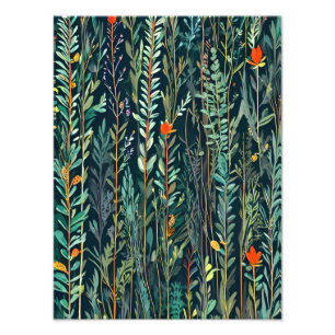 Foto Encantador Espectáculo Floral Patrón sin problemas