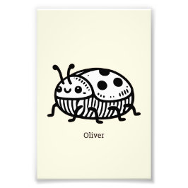 Foto Encantador Ilustracion de escarabajo a mano