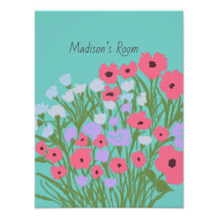 Foto Encanto floral de Bonito colorido + nombre persona
