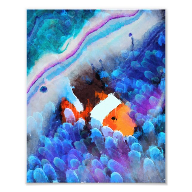 Foto Encontrar Nemo - Arte abstracto subacuático (Frente)