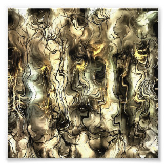 Foto Energía nerviosa Grungy Resumen arte en amarillo y