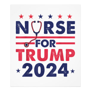 Foto Enfermeras Retro Para Trump 2024 La Bandera Estrel