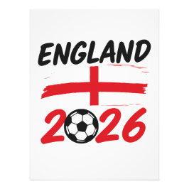 Foto England 2026 Soccer Fan Design, Cross and Football