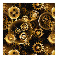 Engranajes de latón Steampunk sin costuras