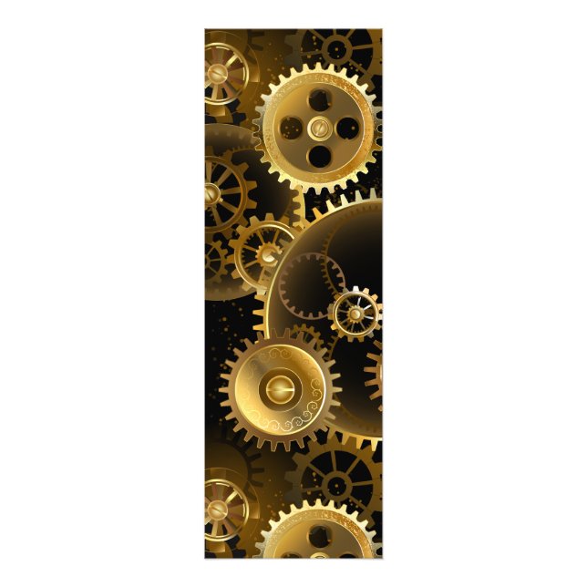 Foto Engranajes de latón Steampunk sin fisuras (Frente)