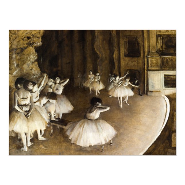 Foto Ensayo de ballet sobre el escenario de Edgar Degas (Frente)