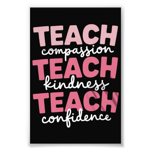 Foto Enseñar vida de profesor lindo Educación Inspirado (Frente)