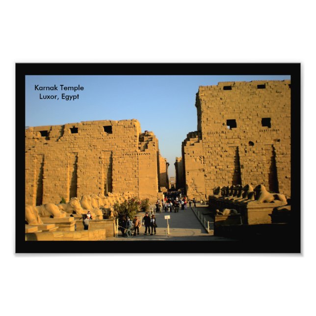 Foto Entrada al templo de Karnak (Frente)