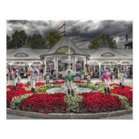 Entrada histórica al campo de carreras de Saratoga