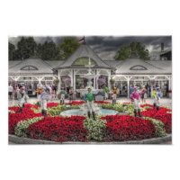 Entrada histórica al campo de carreras de Saratoga