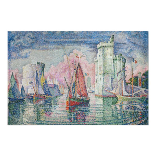Foto Entrance of La Rochelle Harbor, Paul Signac (Frente)