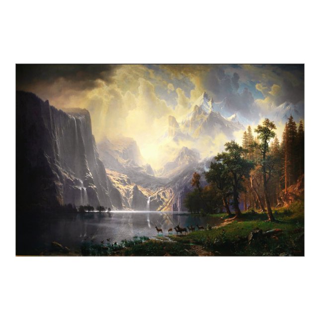 Foto Entre Sierra Nevada por Albert Bierstadt (Frente)