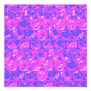 Foto Envoltura de burbuja de arte pop morado