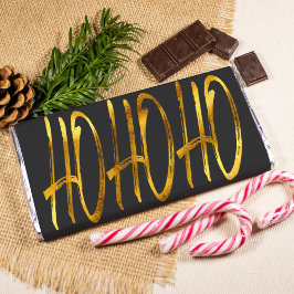 Foto envoltura de chocolate moderna de navidades negros