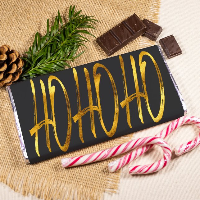 Foto envoltura de chocolate moderna de navidades negros (Subido por el creador)