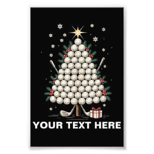 Foto Equipo de árbol de Navidad de golf personalizado F