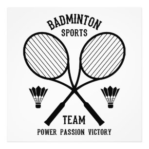 Foto Equipo de deportes de bádminton